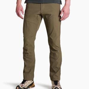 NWOT KUHL RYDR PANTS IN DARK KHAKI 36x30 BORN IN THE MOUNTAINS